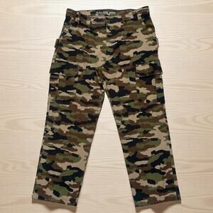 Duluth Trading Co Pants Sz 42x32 Camo Flex Fire Hose Cargo Workwear Utility